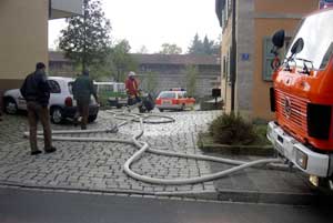 Einsatz in Neustadt: Ein Trockner bzw. eine Waschmaschine sind in Brand geraten