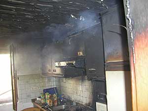 Küchenbrand;Foto:KBI Neumeister
