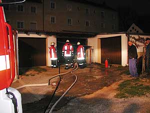 Garagenbrand am 31.10.2005