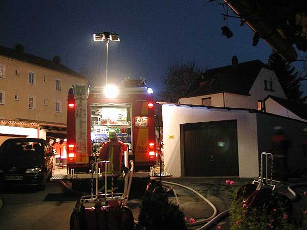 Garagenbrand am 31.10.2005