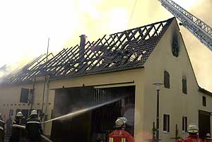 Scheunenbrand am 24.06.2005