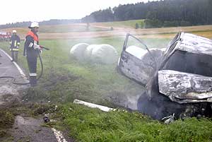 Verkehrsunfall zwischen Gutenstetten und Münchsteinach