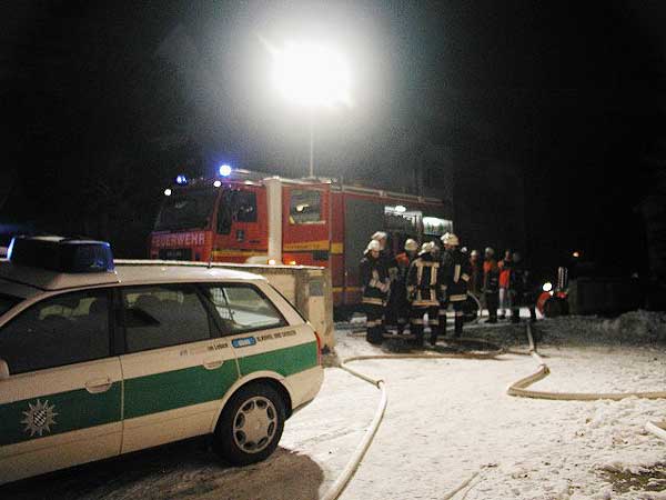 Dachbodenbrand in Rennhofen;Foto:J. Schmidt