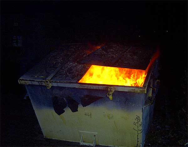 Brand eines Containers am 19.12.2006