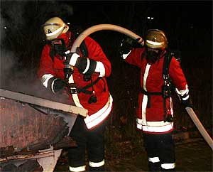 Brand eines Containers am 19.12.2006