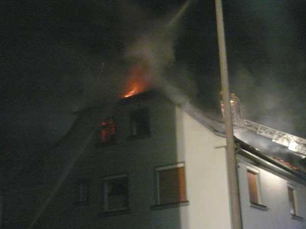 Brand Dachstuhl Trautskirchen