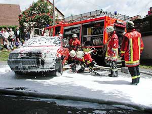 Schauübung - 125 Jahre Freiwillige Feuerwehr Unternesselbach
