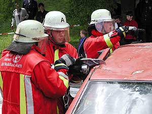 Schauübung - 125 Jahre Freiwillige Feuerwehr Unternesselbach