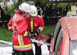 Schauübung - 125 Jahre Freiwillige Feuerwehr Unternesselbach