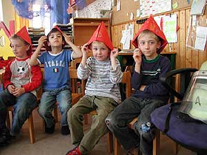 Brandschutzaufklärung im Schlosskindergarten am 09.06.2005;Foto:Schmidt