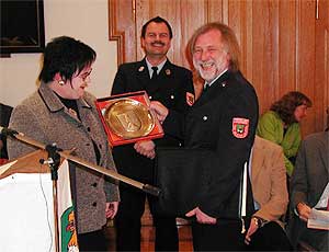Ehrung der ehemaligen Kommandantschaft;Foto:J.Schmidt