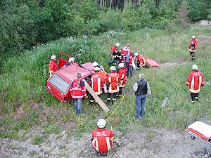 Einsatzübung im Industriegebiet in Neustadt
