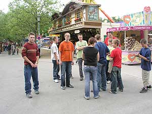 Übung Jugendgruppe am 04.06.2005 auf der Neustädter Kirchweih