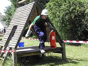 bung Jugendgruppe am 24.06.2005 in Diebach - Übung aller Neustädter Feuerwehranwärter;Foto:Neumeister